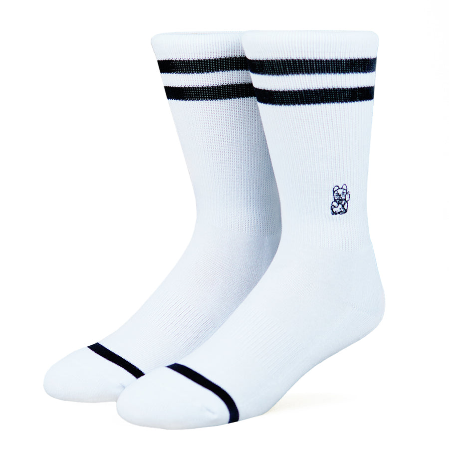 WHITE / BLACK